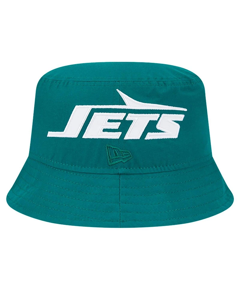 New Era Men's Green New York Jets Helmet Bucket Hat