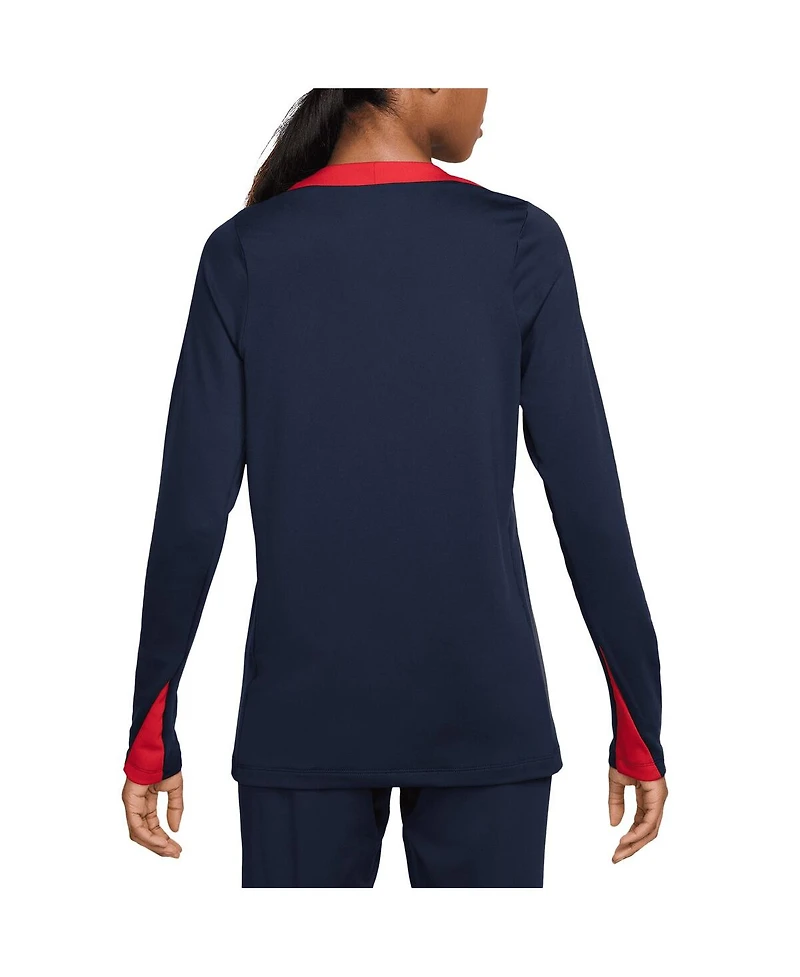 Nike Women's Navy Usmnt 2024 Strike Performance Long Sleeve Top