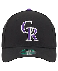 New Era Big Boys and Girls Black Colorado Rockies Player Replica 9FORTY Adjustable Hat