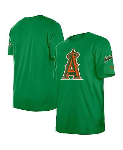 New Era Men's Kelly Green Los Angeles Angels St. Patrick's Day Shamrock Fill T-Shirt
