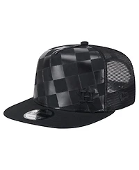 New Era Men's Black Houston Astros Score Check A-Frame Trucker 9FIFTY Snapback Hat