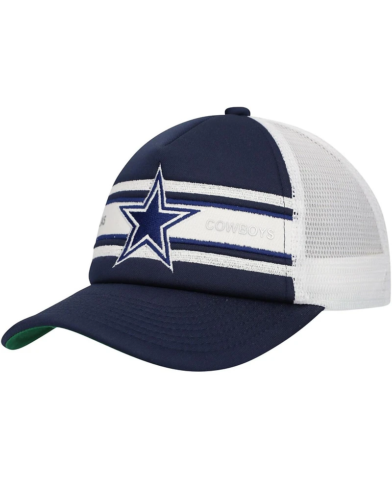 Mitchell & Ness Big Boys and Girls Navy Dallas Cowboys Stripe Trucker Adjustable Hat
