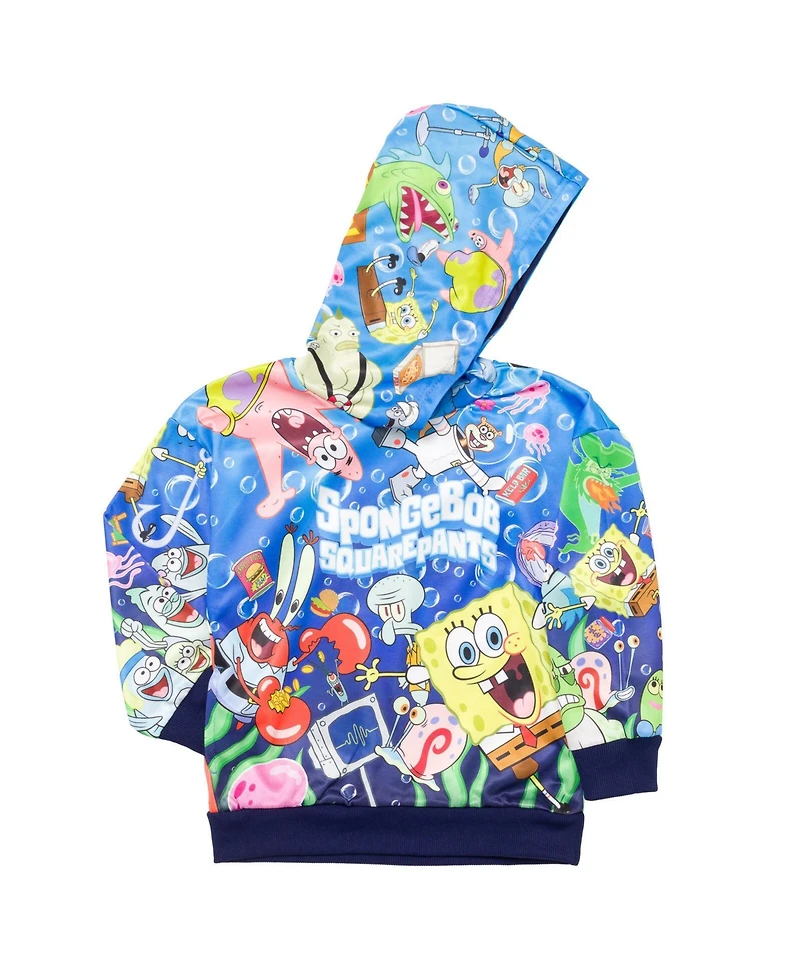 SpongeBob SquarePants Little Boys Plankton Patrick Squidward Fleece Pullover Hoodie Toddler|Child