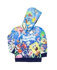 SpongeBob SquarePants Little Boys Plankton Patrick Squidward Fleece Pullover Hoodie Toddler|Child