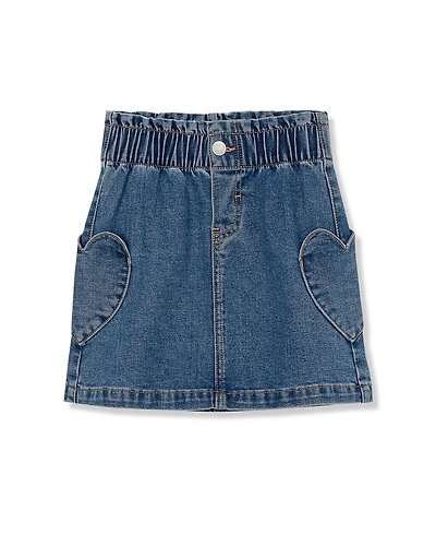 Lands' End Girls Denim Skirt