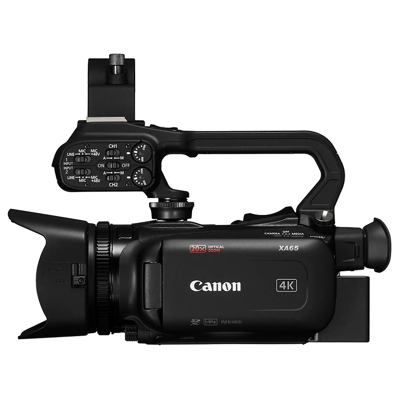 Canon XA65 4K Ultra Hd Compact Professional 20x Zoom Camcorder, 3G-sdi