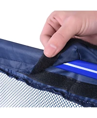 Yescom Mesh Cover Replacement for Mesh Pool Storage Bin Rolling Cart Blue