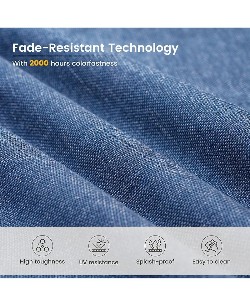 Xizzi 6 Pcs Outdoor Patio Furniture Set,High Back Sofa and Swivel Chairs Set