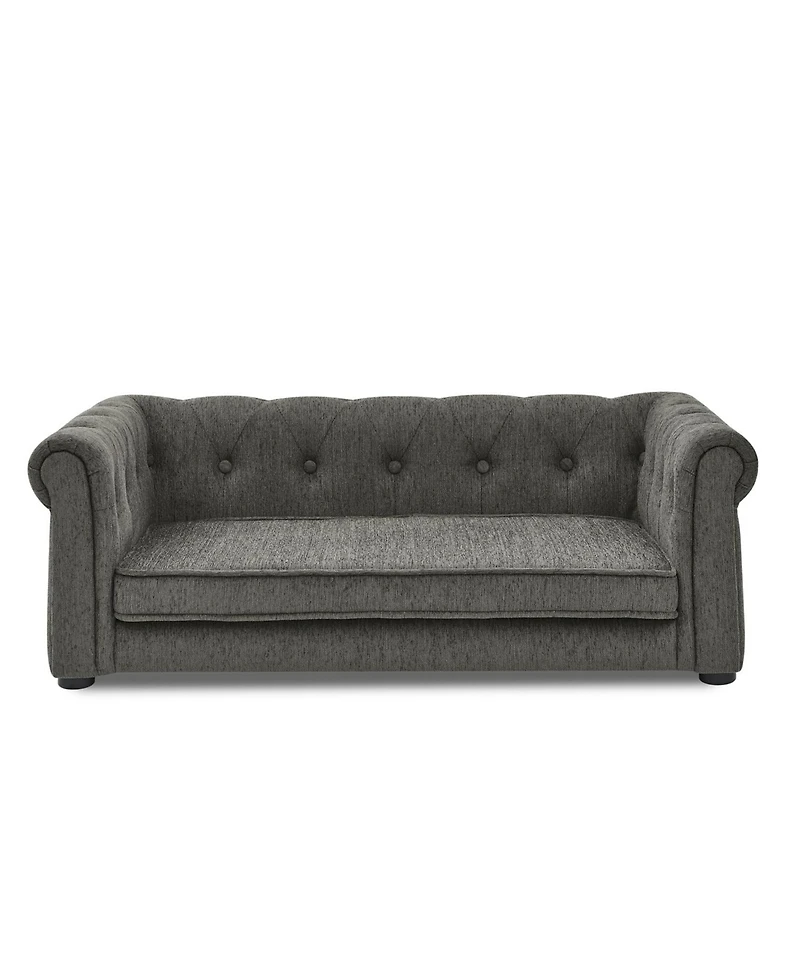 Elegant Rectangle Pet Bed for Medium and Large Dogs Dark grey