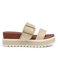 Mia Women's Kika Platform Slide Round Toe Sandals