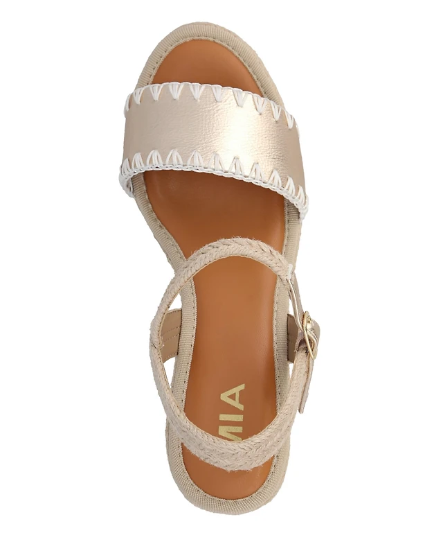 Flat Sandals Macys Wedges Sale Shop Mia Women's Yuna Round Toe