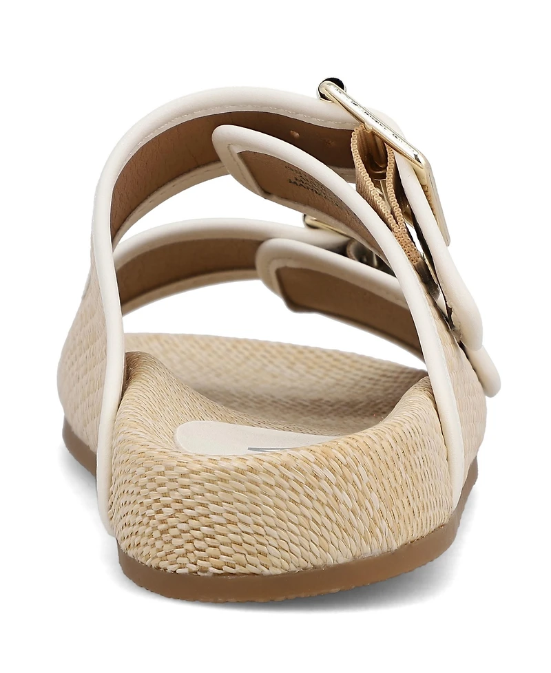 Mia Women's Gazell Double Buckle Slip-On Slide Sandals