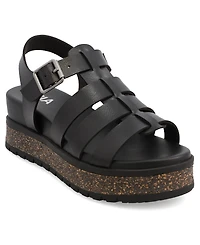 Mia Women's Kaja Fisherman Round Toe Sandals