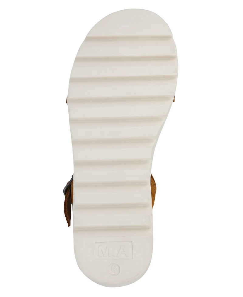 Mia Women's Ophidia Round Toe Wedge Sandals
