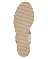 Mia Women's Belinda Round Toe Wedge Sandals
