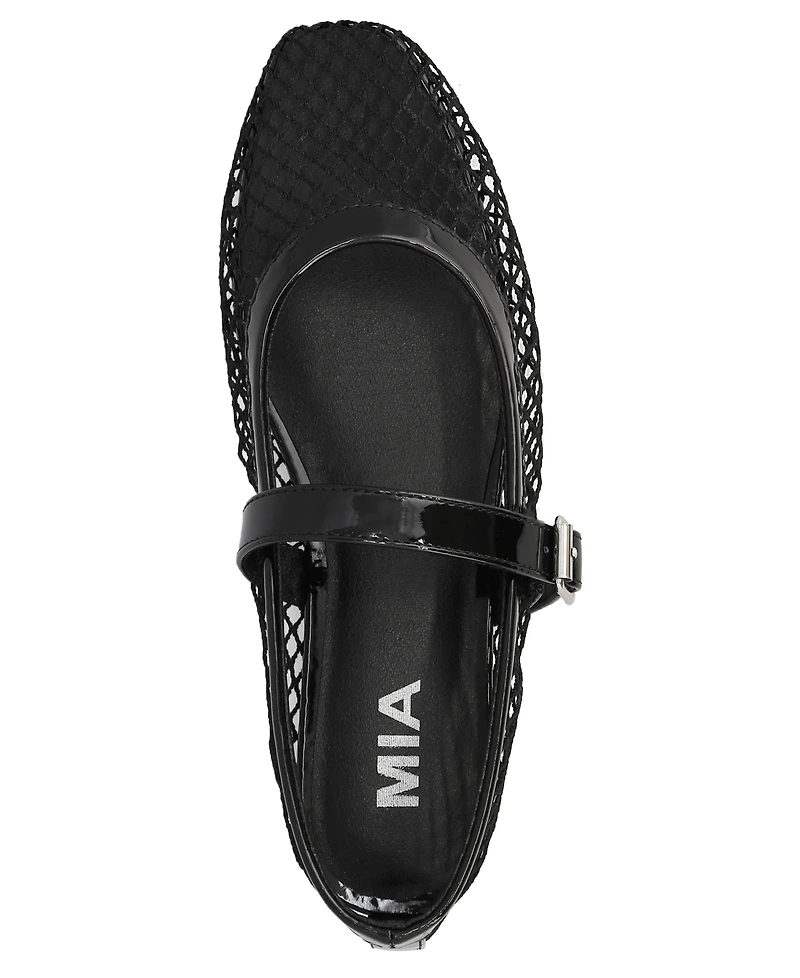 Mia Women's Rayza Mary-Jane Round Toe Flats