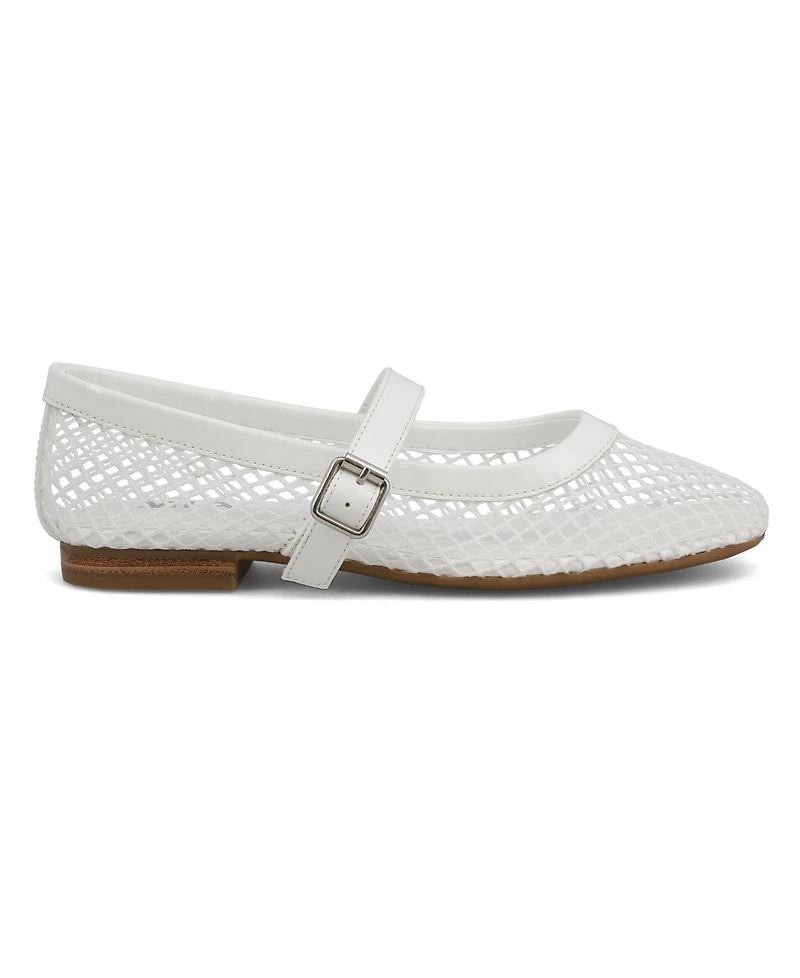 Mia Women's Rayza Mary-Jane Round Toe Flats