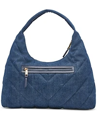 Karl Lagerfeld Paris Voyage Quilted Denim Hobo Bag
