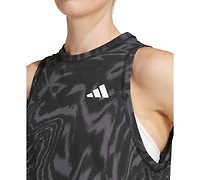 adidas Women's Printed Climacool Cropped Tank Top