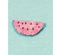 Carter's Toddler Girls Watermelon-Print 100% Snug-Fit Cotton Pajamas, 4 Piece Set