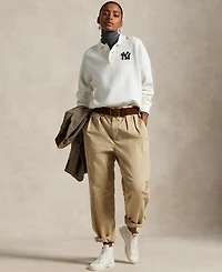 Polo Ralph Lauren Women's Ny Yankees Fleece Long-Sleeve Polo