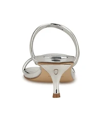 Nine West Women's Berri Double Strap Kitten Heel Sandals