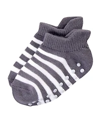 Touched by Nature Toddler Girls 12Pk Natural Non Skid Socks