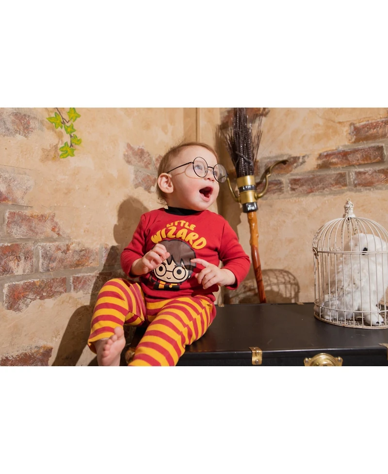 Harry Potter Baby Boys Bodysuit T-Shirt and Pants 4 Piece Layette Set