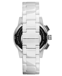 Mvmt Men's Chrono Ii White Ceramic Bracelet Watch, 44mm