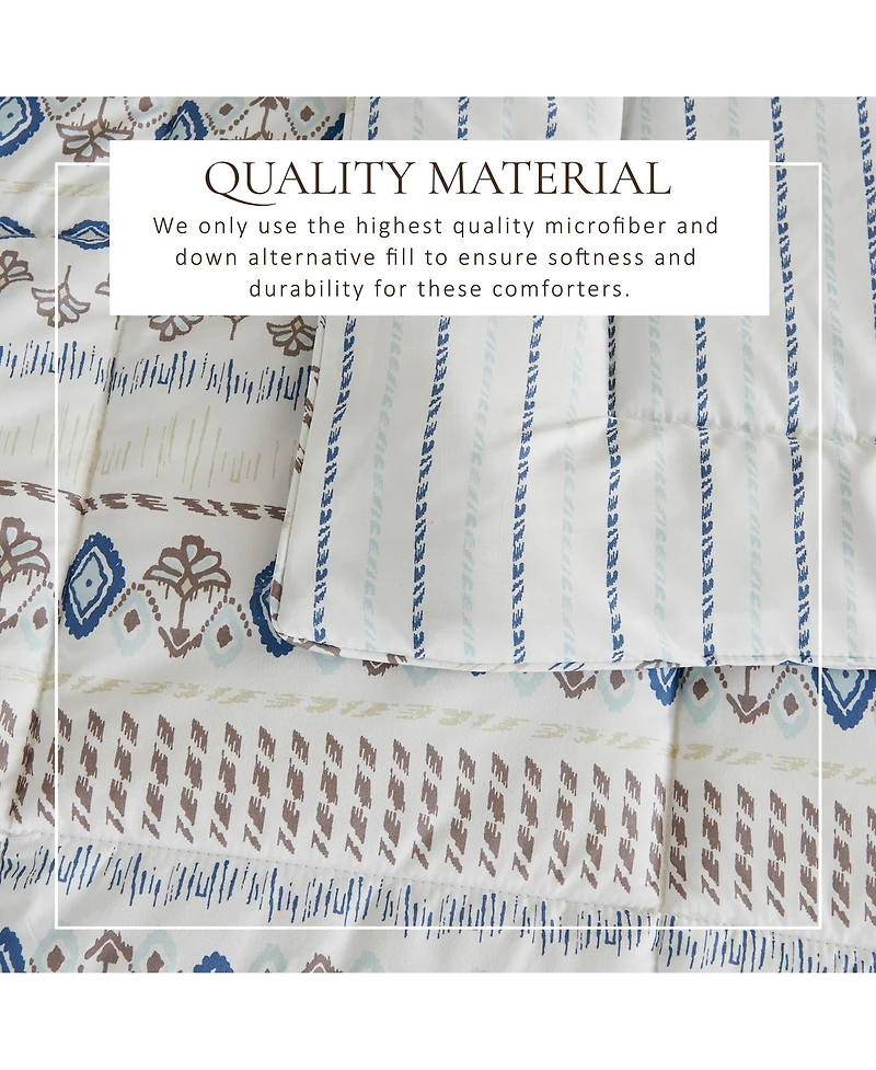 Linery & Co. Reversible Down Alternative Printed Comforter Set