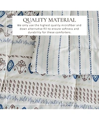 Linery & Co. Reversible Down Alternative Printed Comforter Set