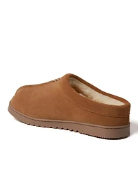 Dearfoams Men's Dean Genuine Suede Clog House Shoe Slipper