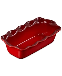 Le Creuset Stoneware Heritage Pie Dish & Fluted Loaf Pan Set
