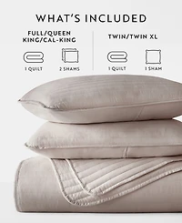 ienjoy Home Stripe Stitch 3-Pc. Quilt Set, Full/Queen