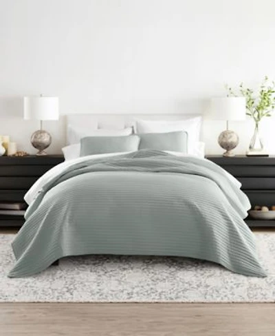 Ienjoy Home Stripe Stitch Quilt Sets