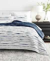 ienjoy Home Horizon Lines Reversible 3-Pc. Lightweight Quilt Set, King/California King