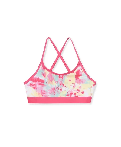 Lands' End Girls Chlorine Resistant Criss Cross Bikini Top