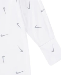 Nike Baby Essentials Viscose Long-Sleeve Footed Coveralls, 2 Pack