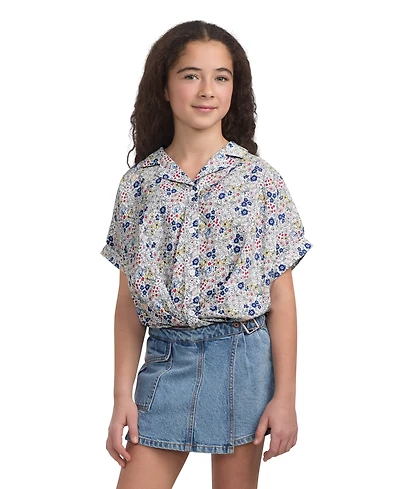Levi's Big Girls Floral Twist Button Up Top