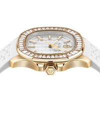 Philipp Plein Women's The Spectre Lady White Silicone Strap Watch 38mm