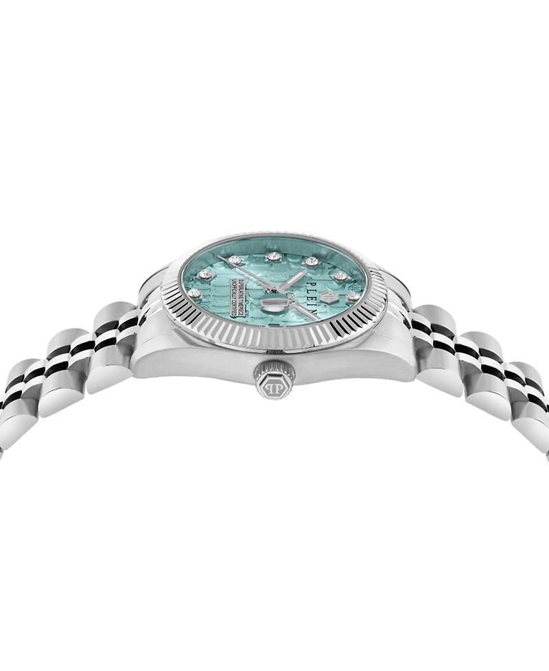 Philipp Plein Women's Date Superlative Stainless Steel Bracelet Watch 28mm