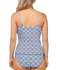 Island Escape Womens Paradise Underwire Tankini Top High Waist Bottoms Exclusively At Macys