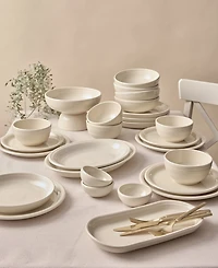 Fiesta Linen Bistro Coupe 12 Pc. Dinnerware Set, Service for 4