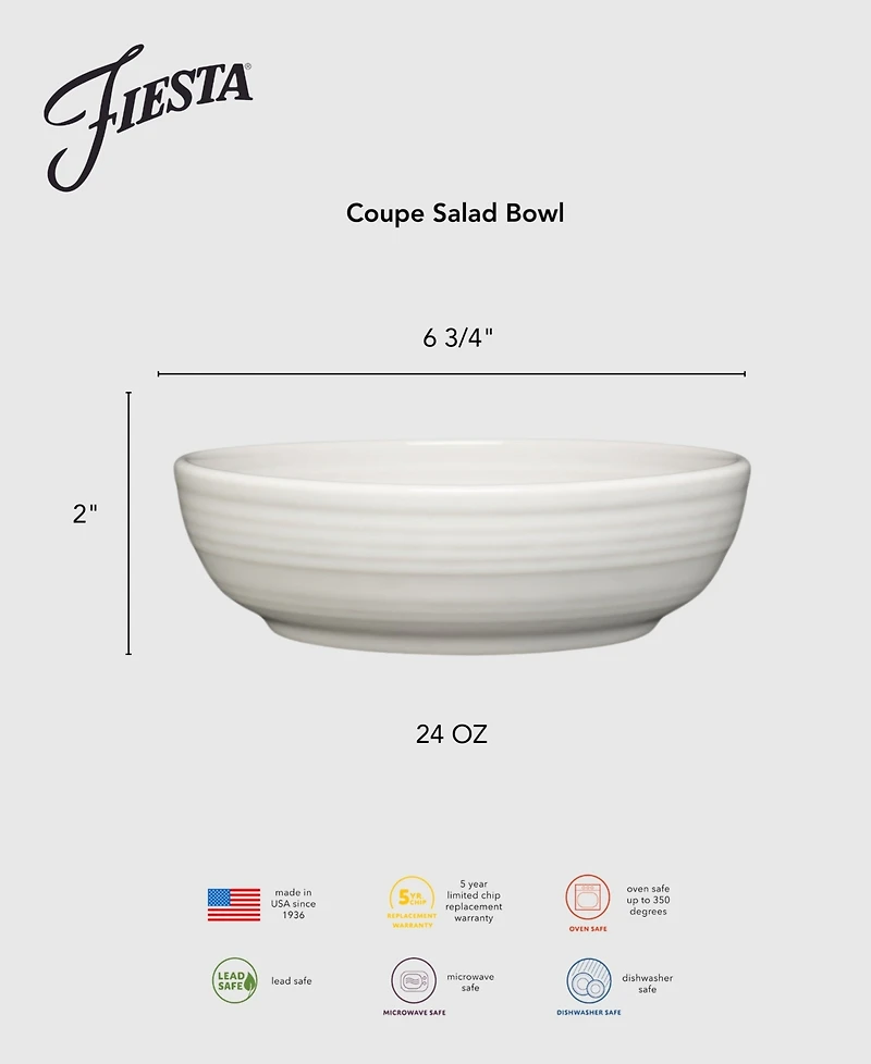 Fiesta Linen Bistro Coupe Salad Bowl
