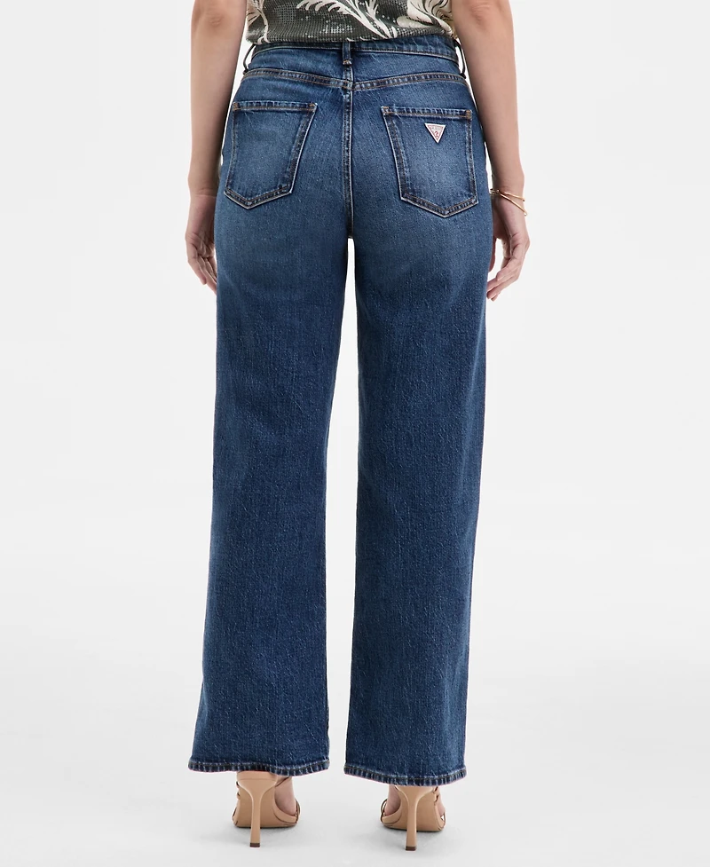 Guess Women's High-Rise Wide-Leg Jeans