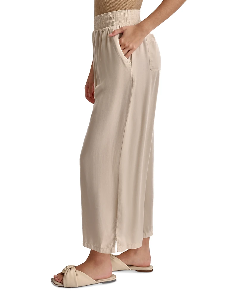 Dkny Jeans Women's Pull-On Wide-Leg Ankle Pants