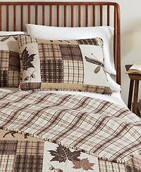 Linery & Co. Rustic Lodge Patchwork Microfiber Quilt Set With Shams