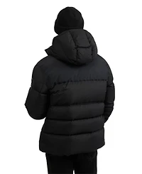 Pajar Men's Titan Mixed Media Puffer with Removable Hood