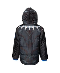Avengers Boys Marvel The Hulk Zip Up Winter Coat Puffer Jacket