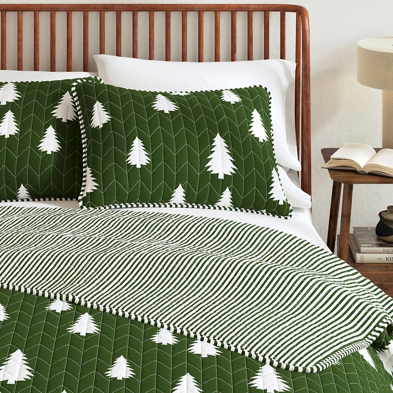 Linery & Co. Lodge Microfiber Quilt Set with Shams
